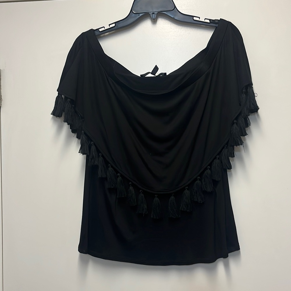 White House Black Market fringe top